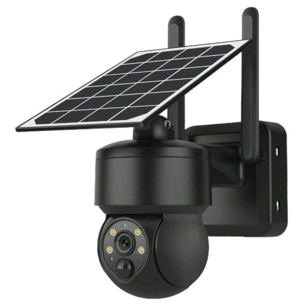 IP65 Waterproof Security Camera With Solar Panel Black Shop Today