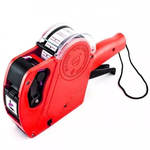 Duodeli 8 -Digit Price Labeling Gun w/ 7000 Labels &amp; Spare Ink - Red