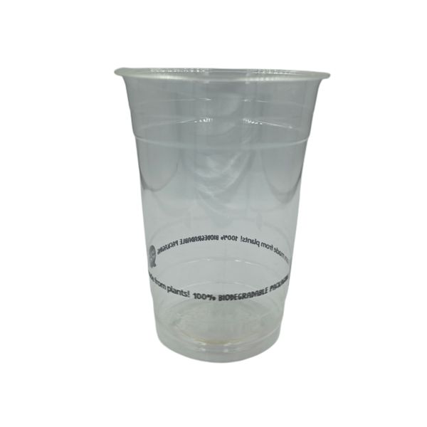 Clear PLA Compostable Cup - 500ml - Pack of 50