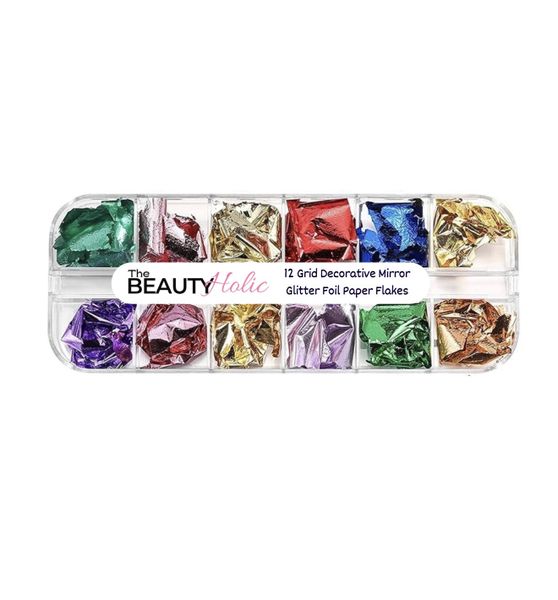 The BeautyHolic Decorative Mirror Glitter Foil Paper Flakes For Nail Art