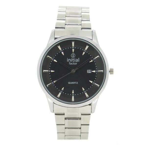 Initial - Gents Metal Strap Watch with Date - WK362-Blu