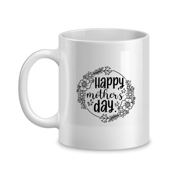 HAppy Flowers Coffee Mugs for Mothers Trendy Mom Sayings Graphic Present059