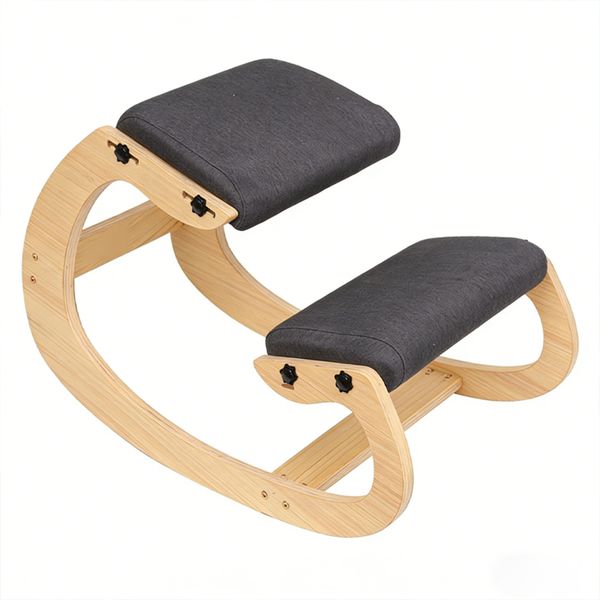 Ergonomic Kneeling Chair Rocking Base Posture Corrector Office Home Office