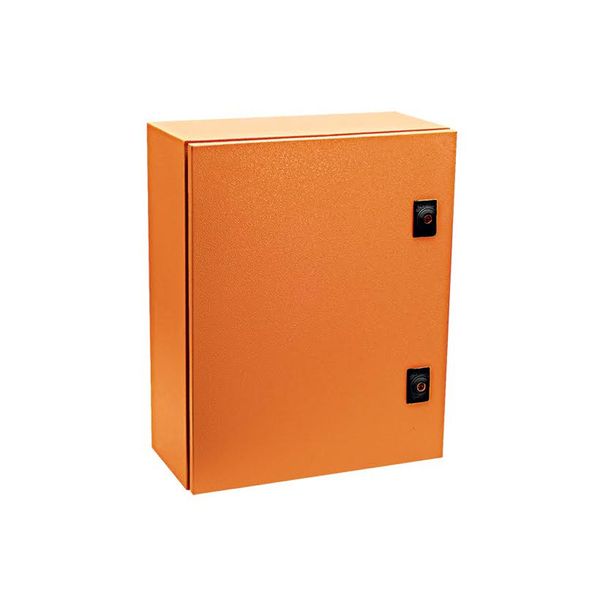 Orange Mild Steel Enclosure 700x500x260 IP65