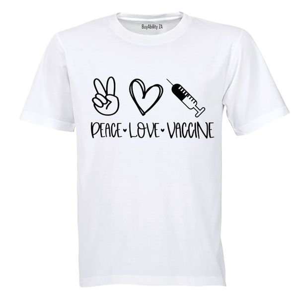 Peace. Love. Vaccine - Adults - T-Shirt