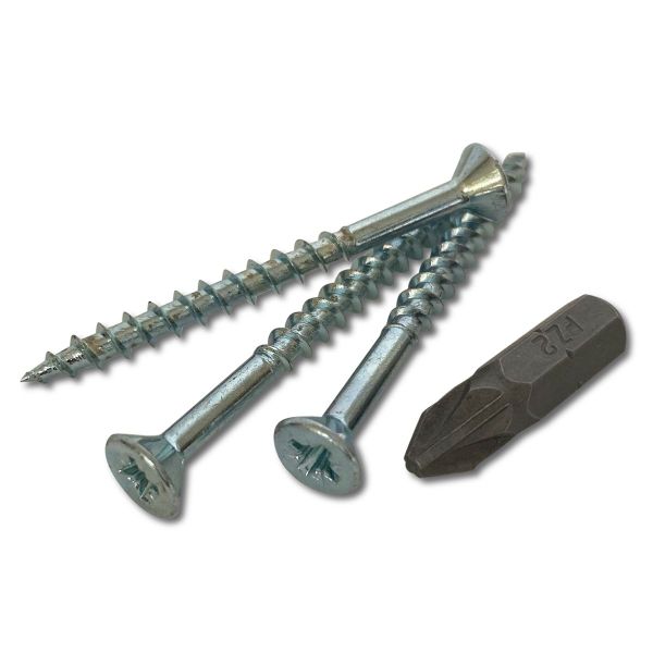 Ifasten CBC Pozi No8 ZP 4.2x16mm - 500 Pack With Bit