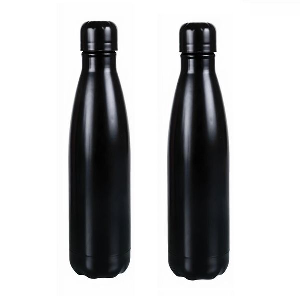 Stainless Steel Water Bottle - 500ml (Set of 2)