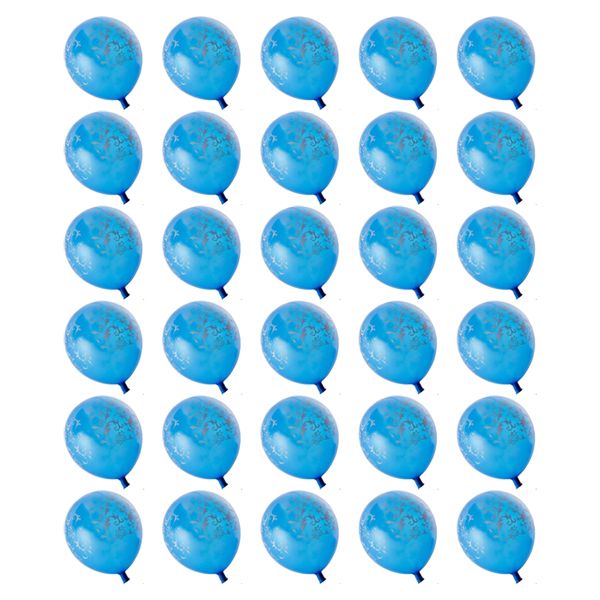 Blue Decorative Helium Balloons 30Pc image
