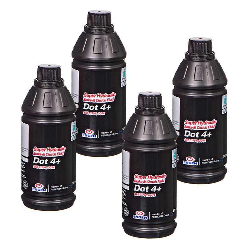 Engen Super Hydraulic Brake & Clutch Fluid Dot 4+ 500Ml 4 Pack Shop