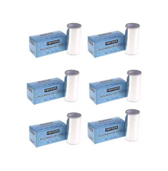Aluminium Soak Off Foils for Nails - 6 Rolls
