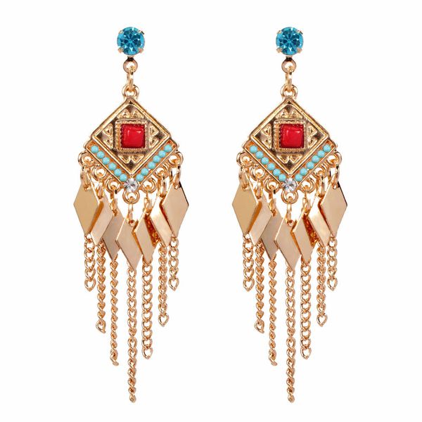 Vintage Bohemian Tassel Earrings image