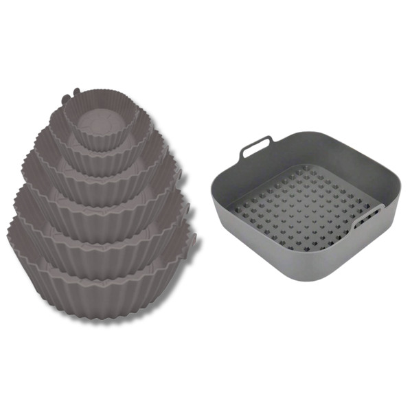 Set of 7 Silicone Air-Fryer Liners