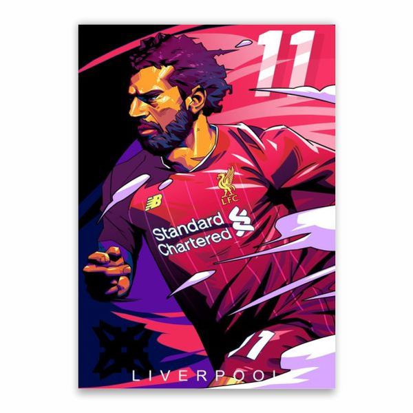 Salah Cartoon Liverpool Poster - A1