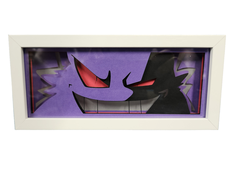 Gengar Shadow Box Light Pokemon Inspired