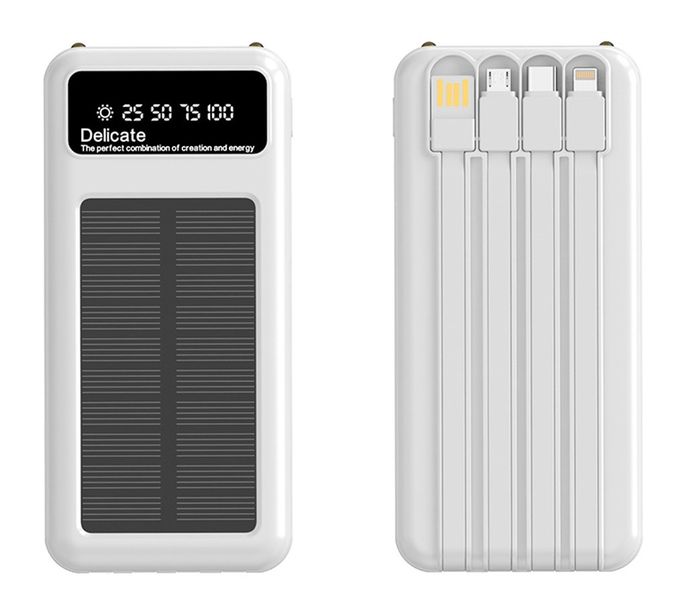 TechZA Solar Power Bank, 9000mAh, 2.1A, Multiple Device Charging TZ216-PB