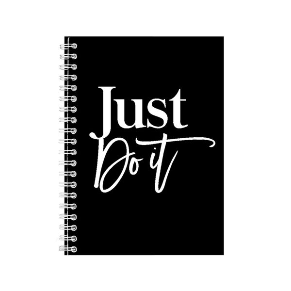 Just A5 Notebook Spiral Lined Motivational Sayings Graphic Notepad Gift 159