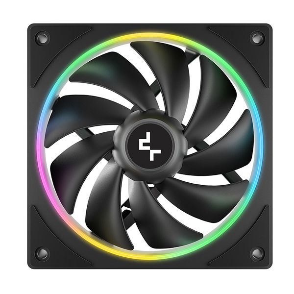 DeepCool FL12BK SE 120mm 4Pin PWM HB ARGB Fan-BK