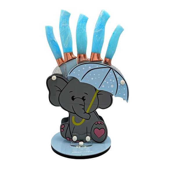 9t9-6 Unique Non-Stick Cartoon Knife Racks