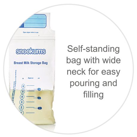 Snookums Pre-Sterilized Breast Milk Storage Bag (25 x 150ml Bags 