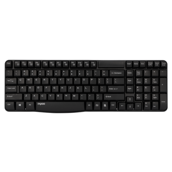 Rapoo E1050 Wireless Keyboard - Black