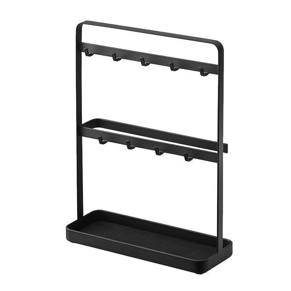 Portable Table Storage Rack Hanger Organizer Key Holder with 9 Hooks