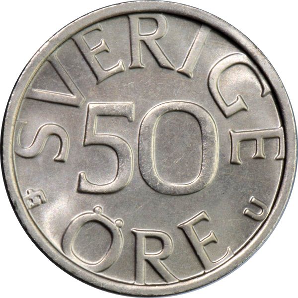 1984 Sweden 50 Ore King Charles XVI Gustaf