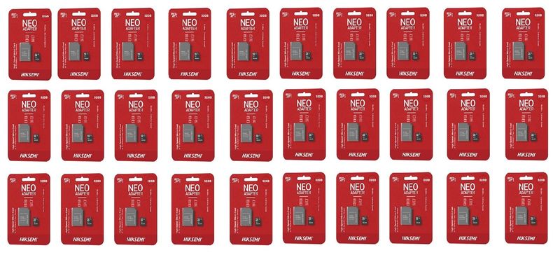 HIKSEMI Neo 32GB Micro SD Card with Adapter (Pack of 30)