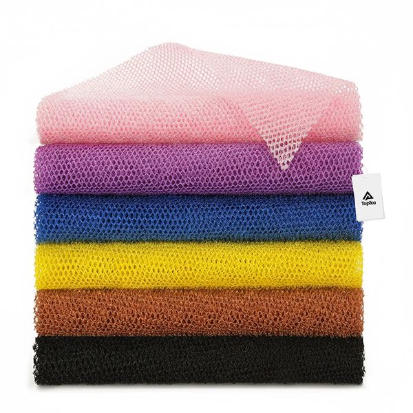 Topika - African Net Sponge for Body Wash Scrubber, Exfoliating Bath Cloth