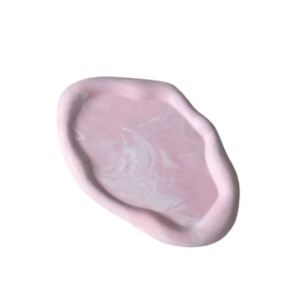 Pink &amp; White Cloud Nordic Tray