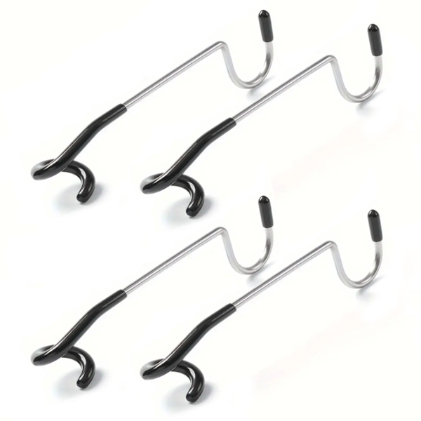 Stainless Steel Camping Pole Multipurpose Hooks - (4 Pack)