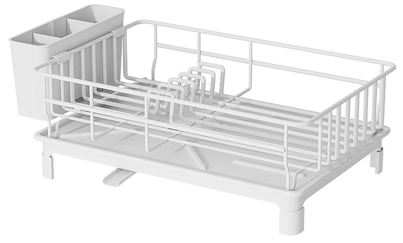 Dish Drying Rack, Dish Drainer with Removable Utensil Holder