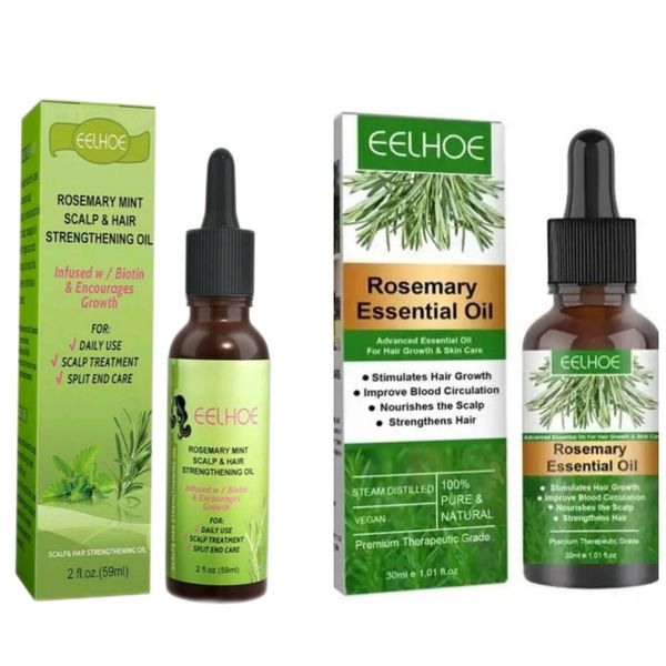 Eelhoe Rosemary Mint Scalp &amp; Strand Oil Combo