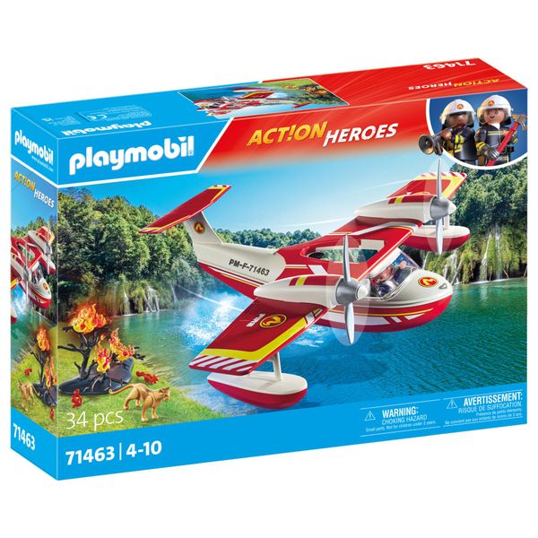 Playmobil Action Heroes - Firefighting Seaplane (34 Pieces)