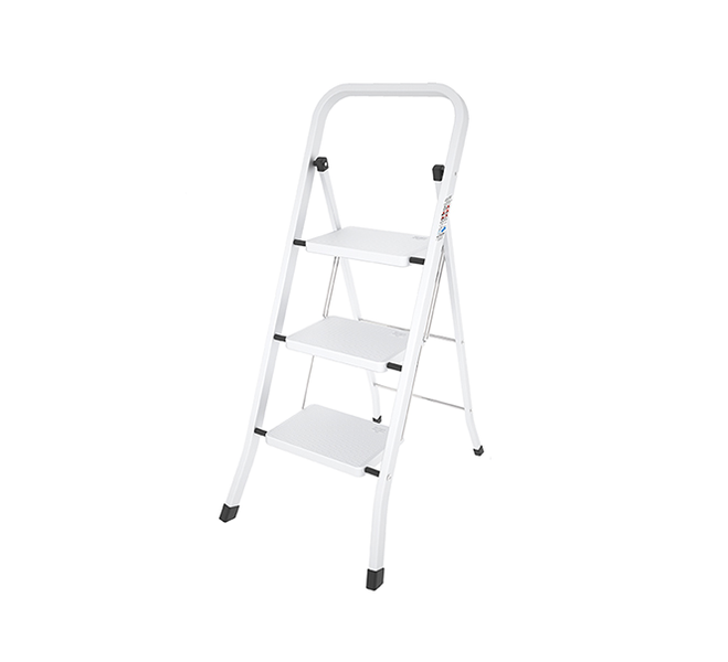 Colombo 69cm 3-Step Non-Slip Surface Steel Step Stool - Factotum