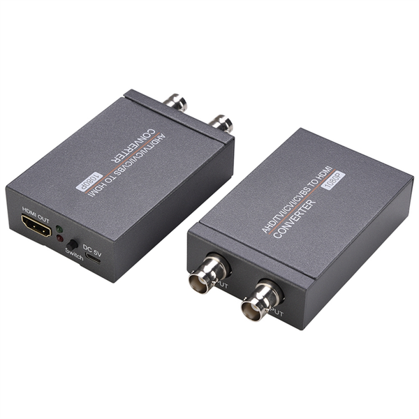 AHD/TVI/CVI/CVBS To HDMI-Compatible Converter Adapter