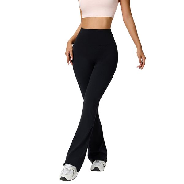 Women's Yoga Pants Sports Pants Peach Bell-Bottom Pants