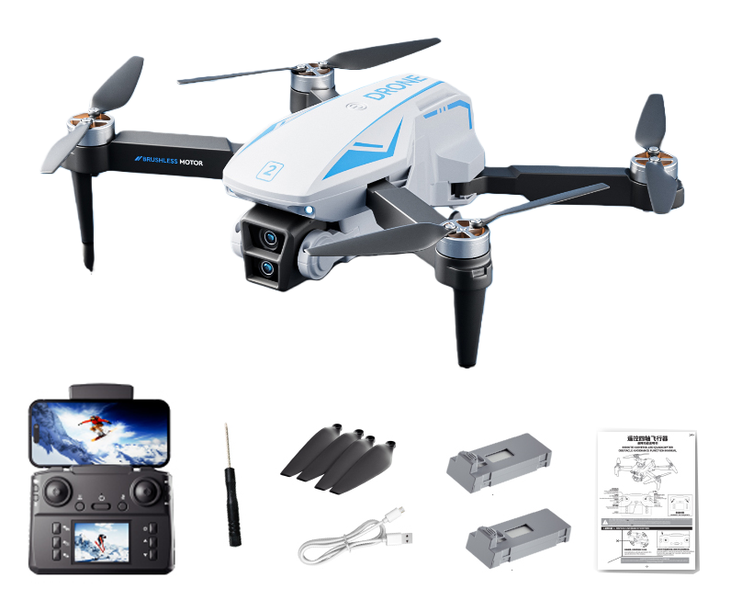 M2 GPS Drone with Camera, Foldable Folding Quadcopter 2 Battery