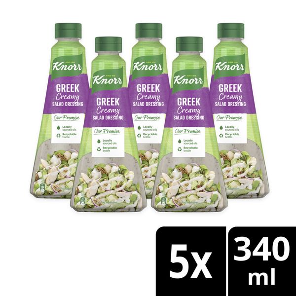 Knorr Creamy Greek Salad Dressing 5x340ml