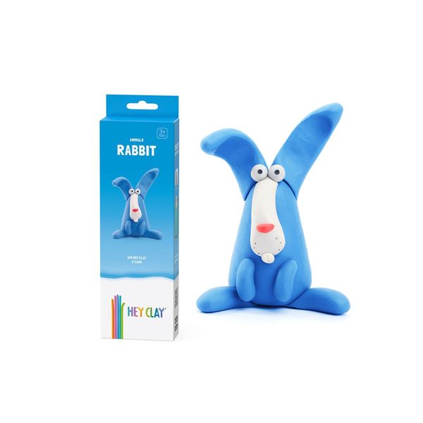 Hey Clay: Modelling Air-Dry Clay with Fun Interactive App - Rabbit, 3 Cans