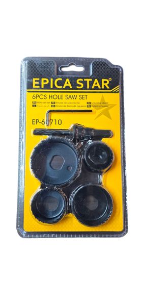 Epica Star Hole Saw Set - 6 Piece