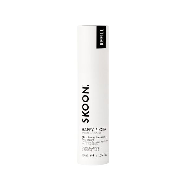 SKOON. HAPPY FLORA REFILL 50ml - Microbiome Face Cream for Combo Skin