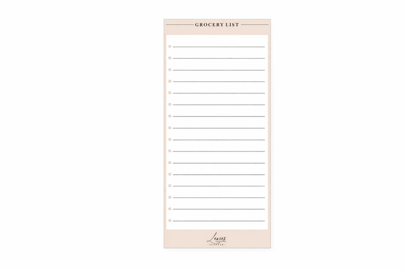 Beige Grocery List Fridge magnet