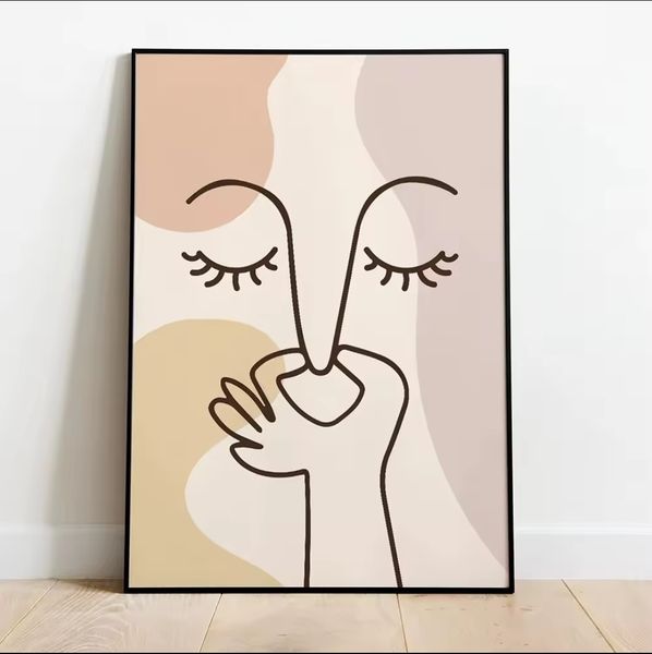 Canvas Wall art: Single - Colorful Bathroom Art