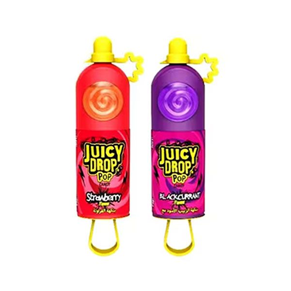 Juicy Drop Pop Blackcurrent &amp; Strawberry 2 pack