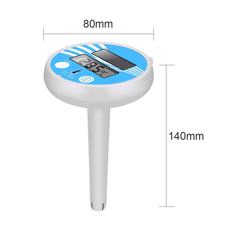 Digital Pool Thermometer - Solar Floating Temperature Indicator