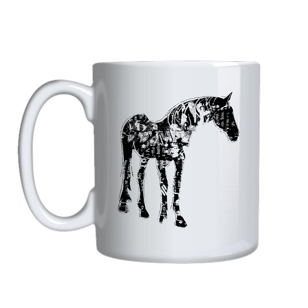 Art Horse7 Mugs for Horse Lovers Trendy Graphic Birthday Cup Present 015