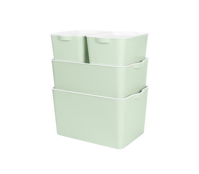Multi-Purpose Storage Box with White Lid Combo