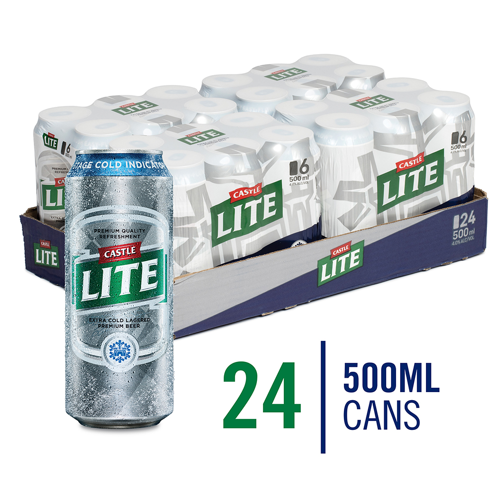 Castle Lite Premium Beer 24 X 500ml Shop Today Get It Tomorrow 8158