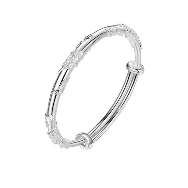 New Silver Flower Butterfly Women's Bracelet Exquisite Fashion