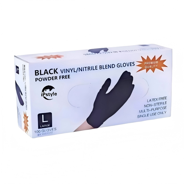 IPSTYLE Disposable Black Nitrile Gloves For Kitchen Food Processing Beauty